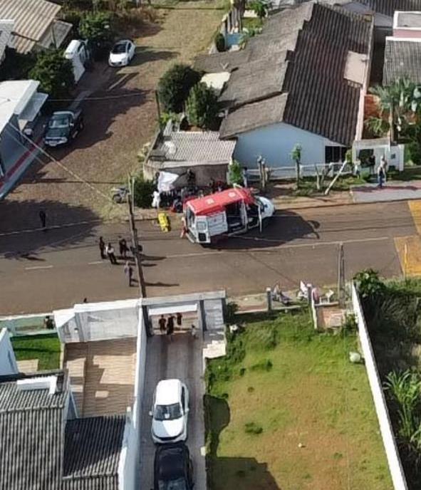 A vítima morreu ainda no local - Foto Divulgação Oeste Mais