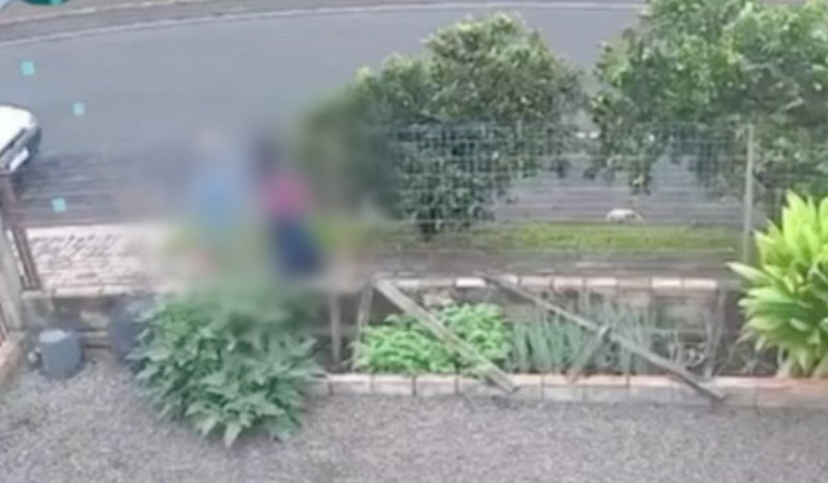 Câmera de segurança flagrou o momento do ataque na cidade de Vitorino - Foto ClicRDC e Reprodução ND Mais