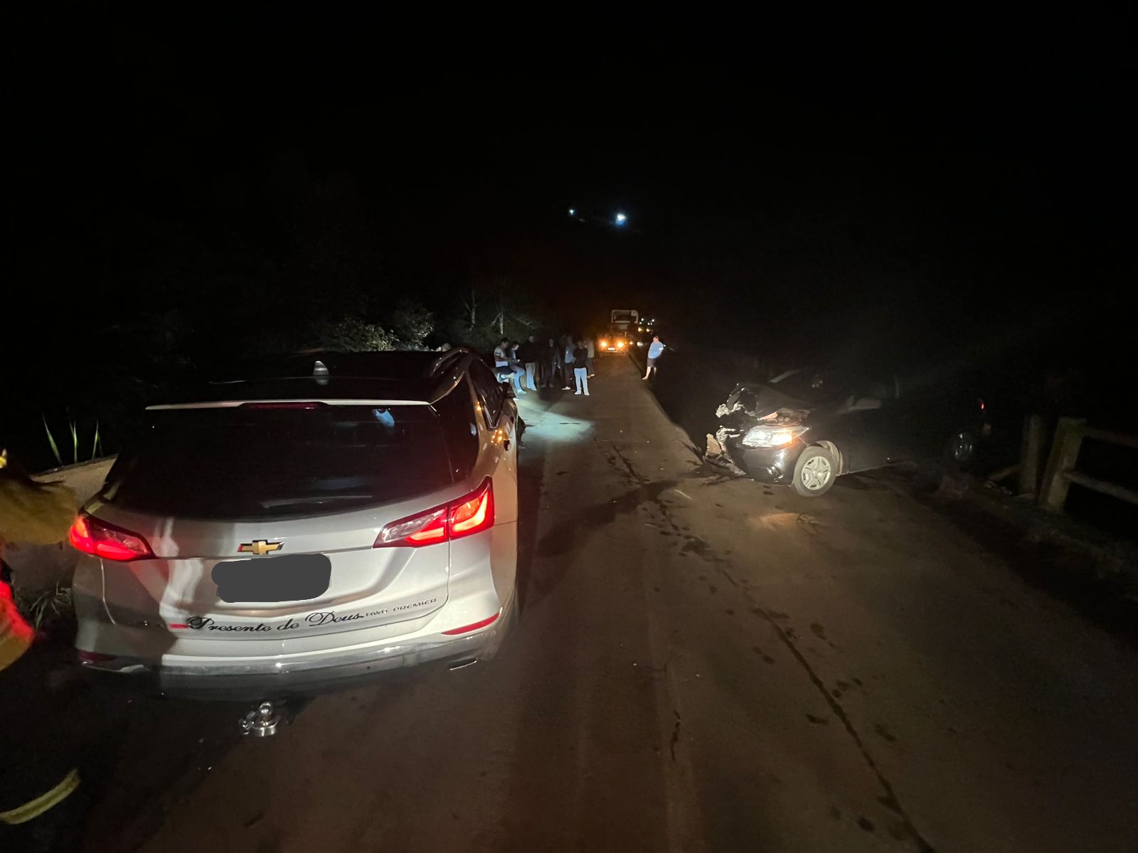 Colisão frontal deixa dois feridos na SC-283 em Seara