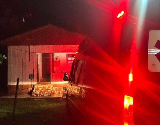 Acidente ocorreu em uma residência no interior de Cunha Porã - Foto Corpo de Bombeiros