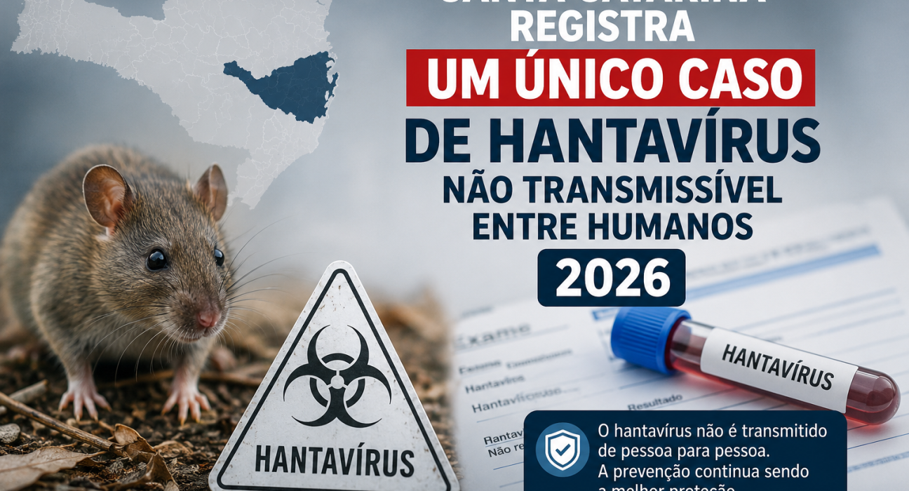 Com vigilância ativa, Santa Catarina registra um único caso de hantavírus não transmissível entre humanos em 2026