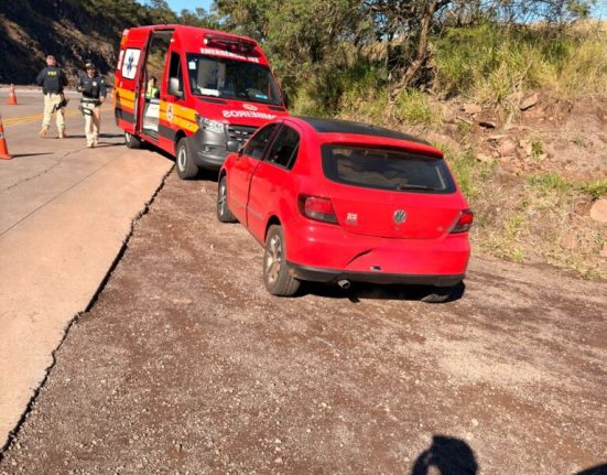 Homem relatou que não percebeu o fluxo de veículos ao atravessar a rodovia - Foto CBMSC