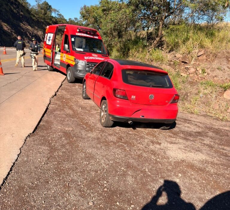 Homem relatou que não percebeu o fluxo de veículos ao atravessar a rodovia - Foto CBMSC