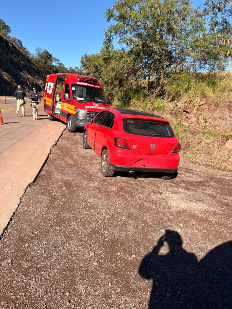 Homem relatou que não percebeu o fluxo de veículos ao atravessar a rodovia - Foto CBMSC