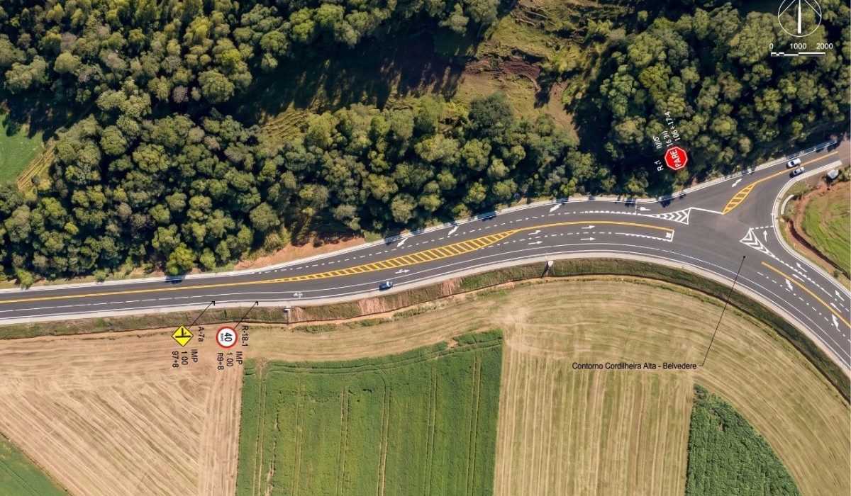 Nova ligação entre Cordilheira Alta e Chapecó, no Oeste de SC, será feita através do Contorno Viário do Caravaggio - Fotos Divulgação Prefeitura de Cordilheira Alta ND Mais