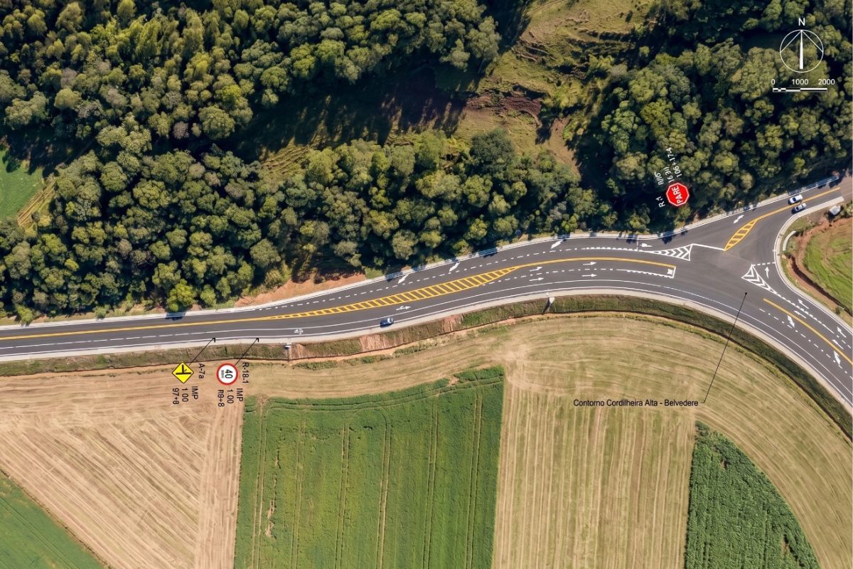 Nova ligação entre Cordilheira Alta e Chapecó, no Oeste de SC, será feita através do Contorno Viário do Caravaggio - Fotos Divulgação Prefeitura de Cordilheira Alta ND Mais