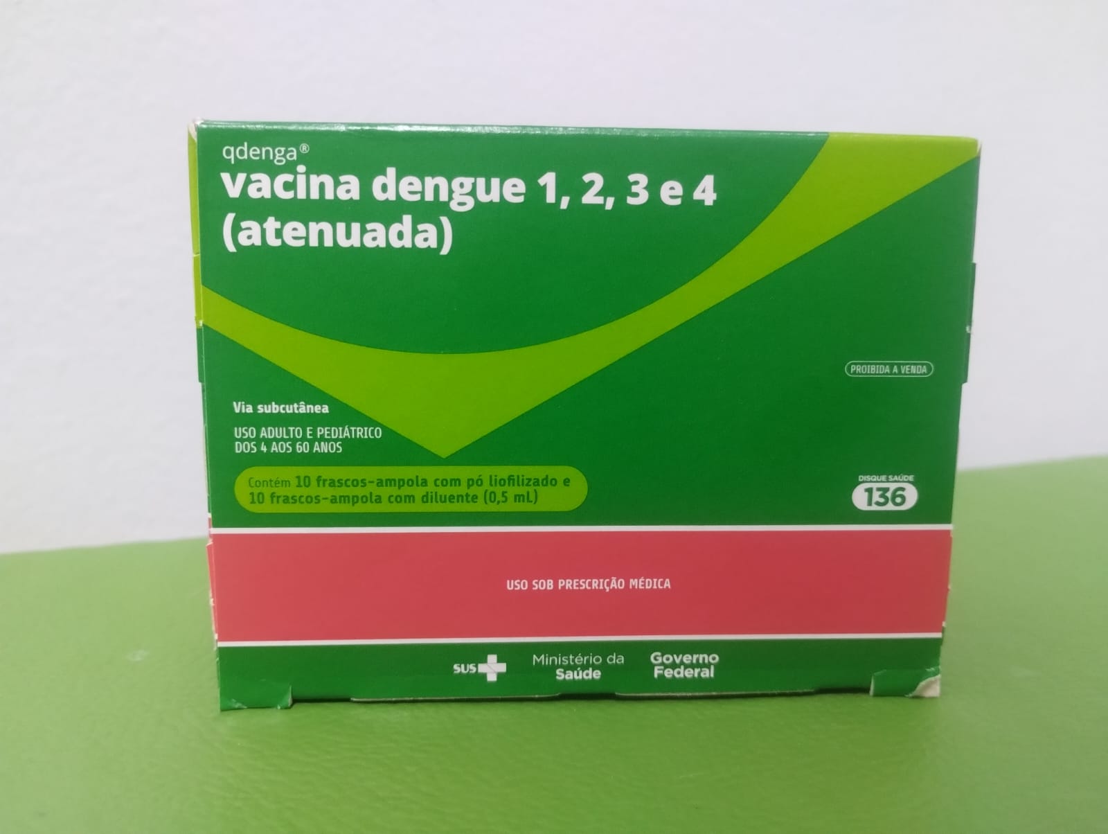 Vacinação contra a dengue segue disponível em São Domingos