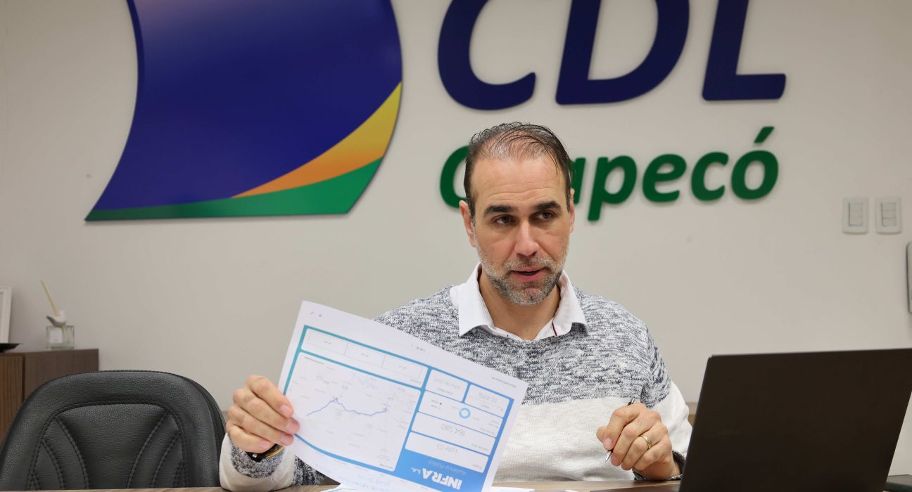 Presidente da CDL Chapecó, Roni Tasca, cobra alteração no projeto e garantia de duplicação integral da rodovia