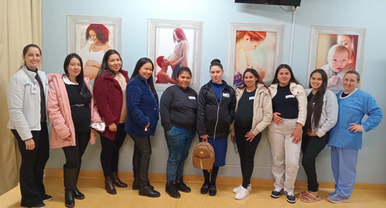 Gestantes de Ipuaçu participam de visita orientada à maternidade do HRSP