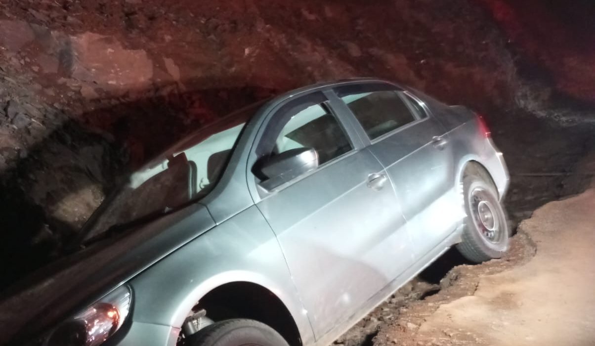 Idosa é resgatada após saída de pista e lateralização de veículo em Seara
