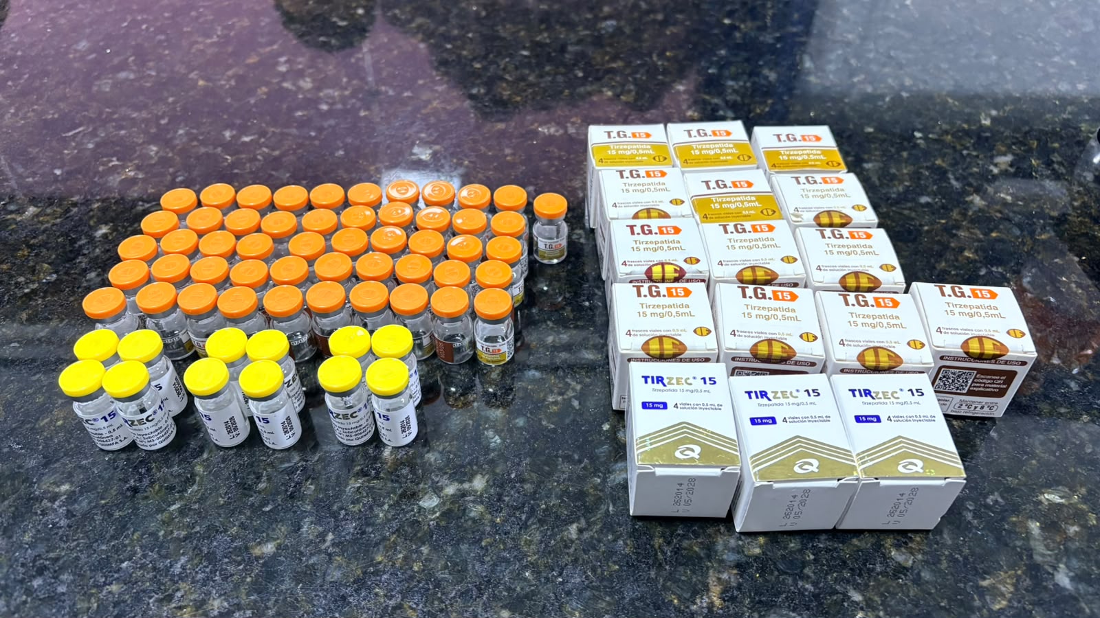 Medicamento apreendido em São Lourenço do Oeste - Foto PMRv