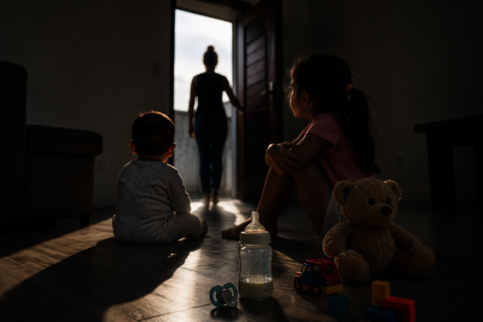 Mãe é presa após deixar bebê e criança sozinhos em casa