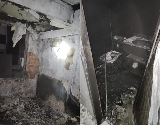 Fogo começou no início da madrugada desta segunda-feira - Foto Corpo de Bombeiros