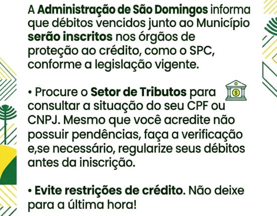 Foto Prefeitura de São Domingos