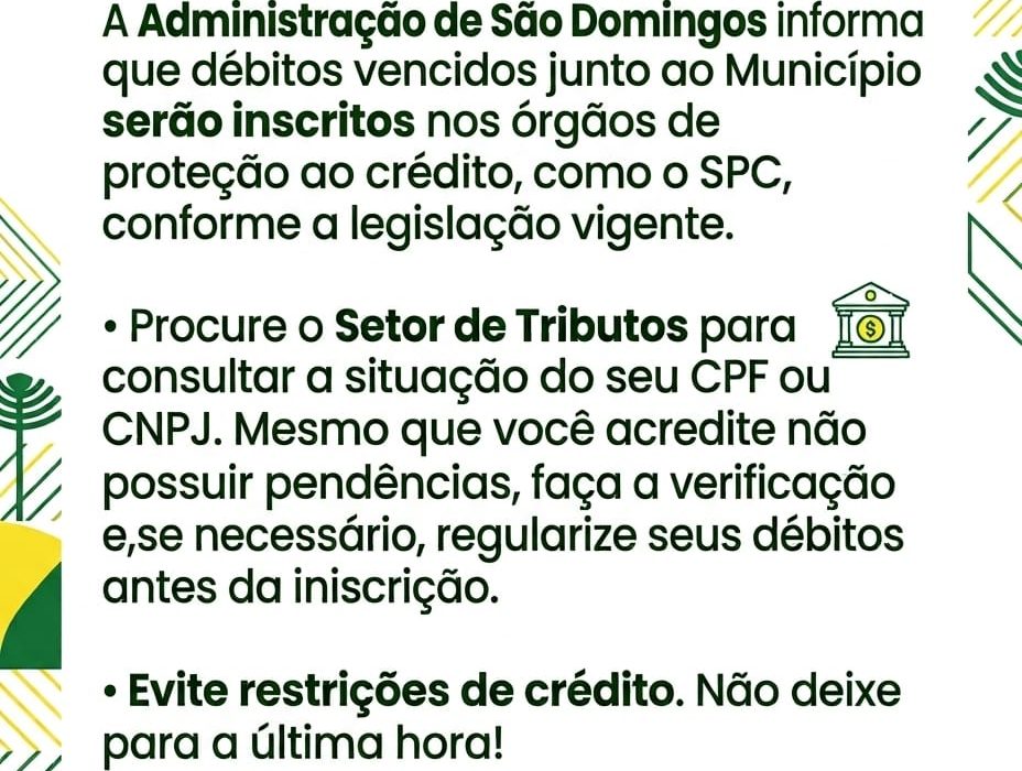 Foto Prefeitura de São Domingos