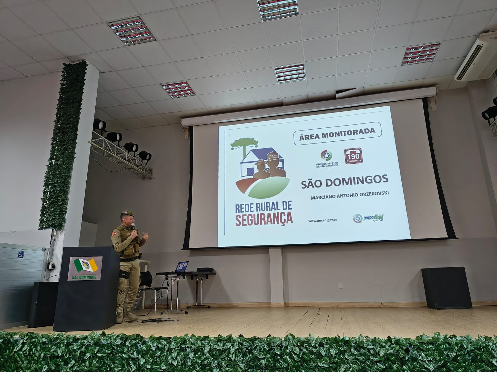 Rede Rural de Segurança é lançada em São Domingos para fortalecer proteção no campo