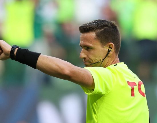 Árbitro Ramon Abatti Abel é natural de Turvo, no Sul de Santa Catarina - Foto Cesar Greco Palmeiras