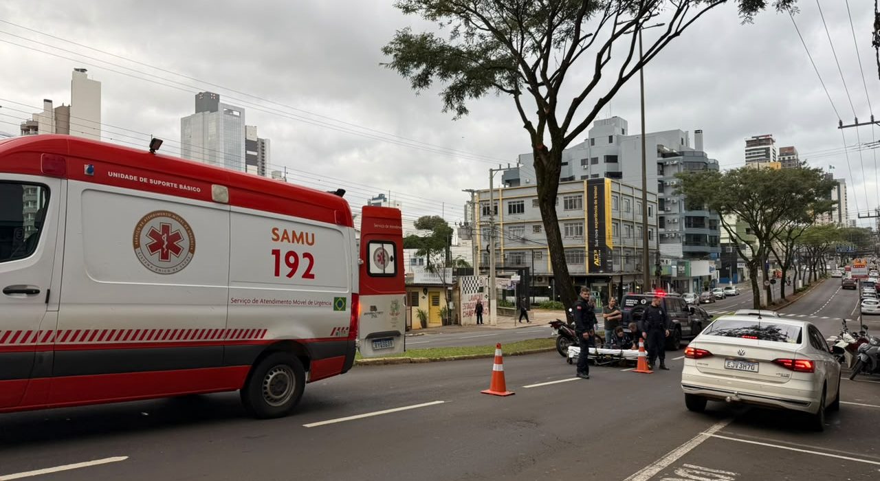 A vítima foi encaminhada ao Hospital Regional do Oeste - Foto Júlia Mocellim ClicRDC