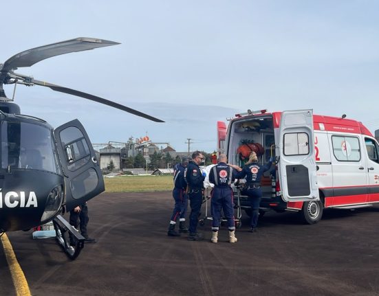 Operação do SAER-Fron e do SAMU Aeromédico garantiu transporte rápido até o Hospital Regional do Oeste, referência no atendimento cardiológico - Fotos SAER-Fron