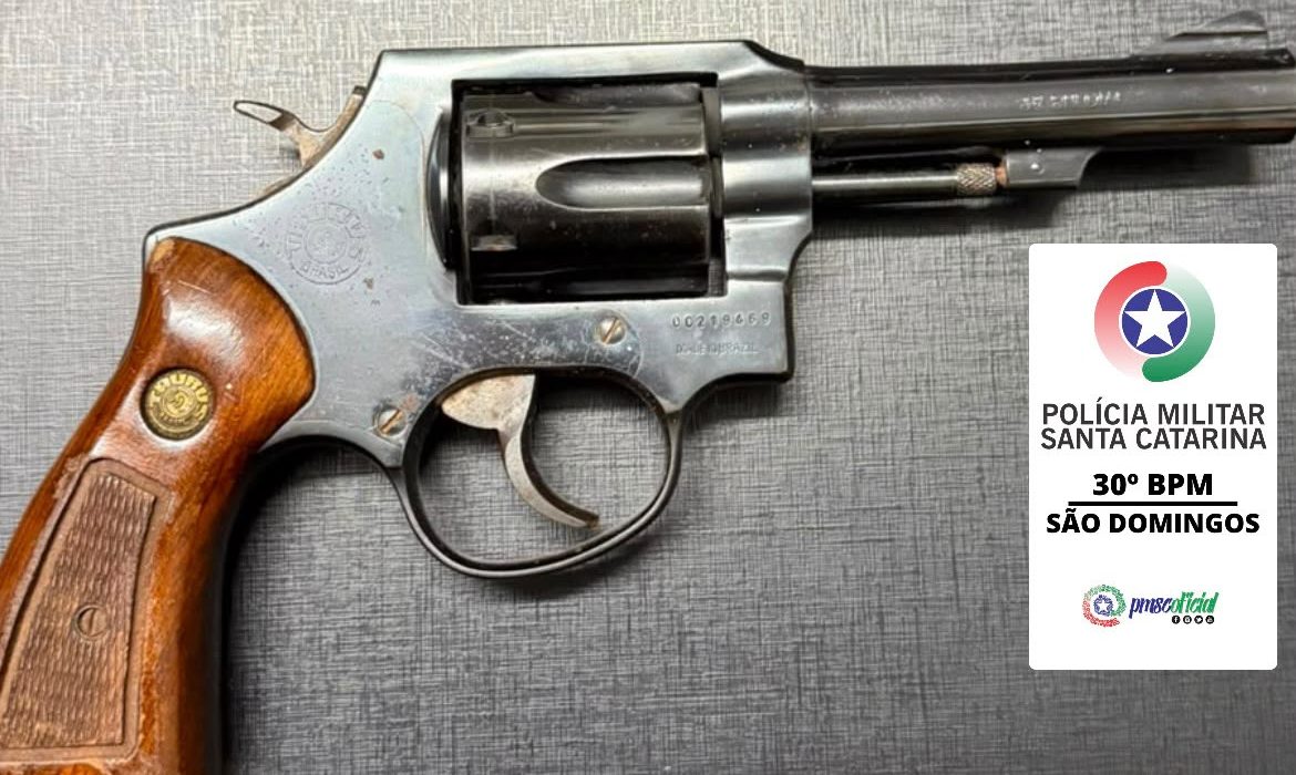 Arma foi apreendida durante atendimento da Polícia Militar - Foto Polícia Militar