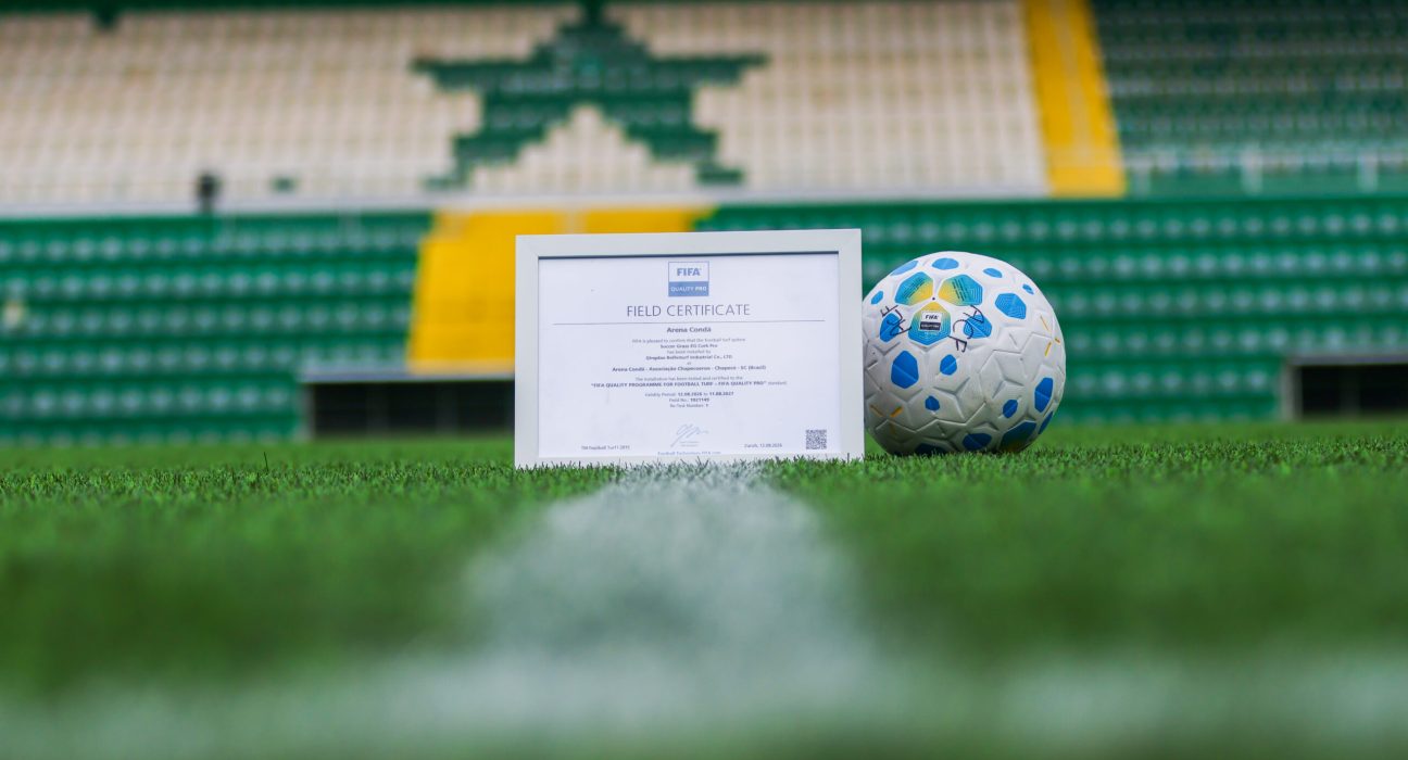 Gramado sintético foi implantado no início de 2025 - Foto Divulgação Chapecoense