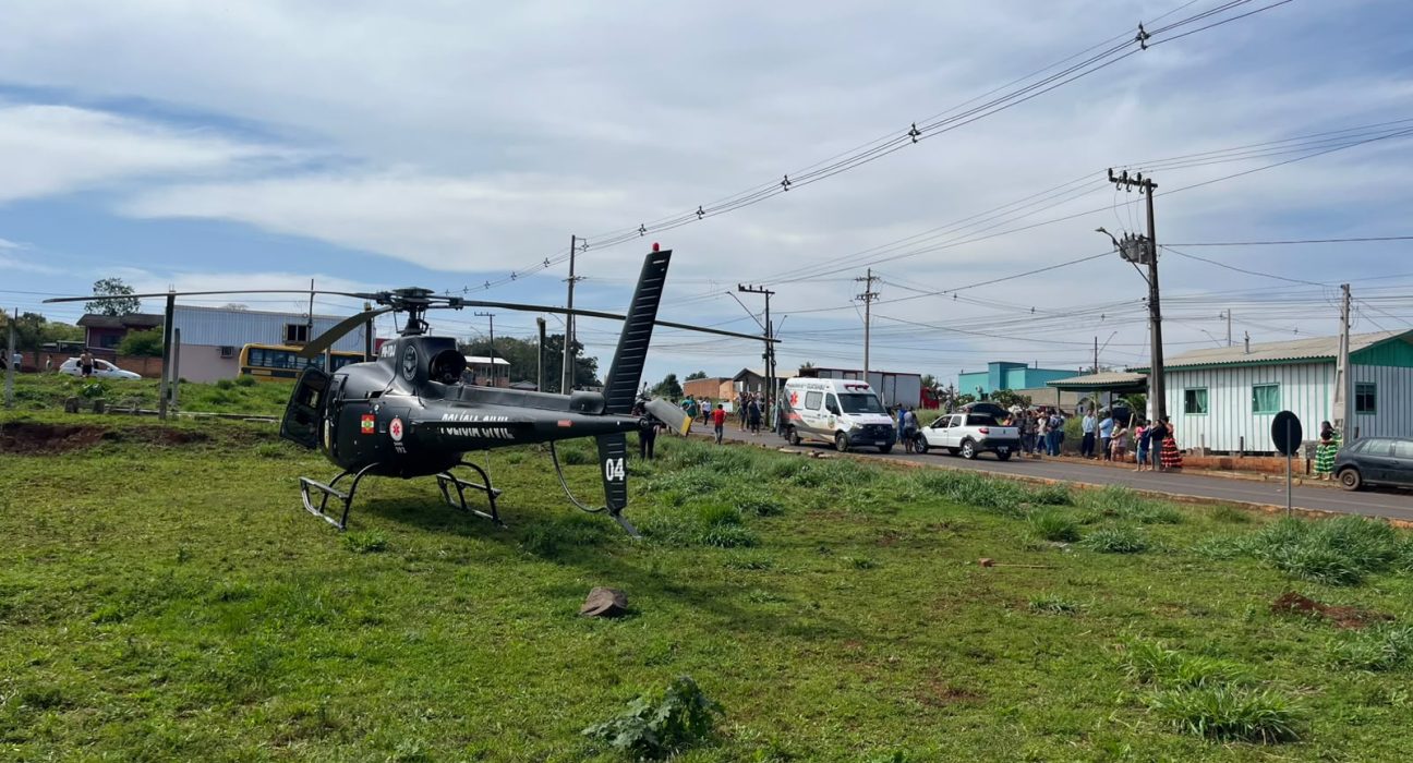 Menina de 13 anos fica ferida após ser atropelada em Guatambu