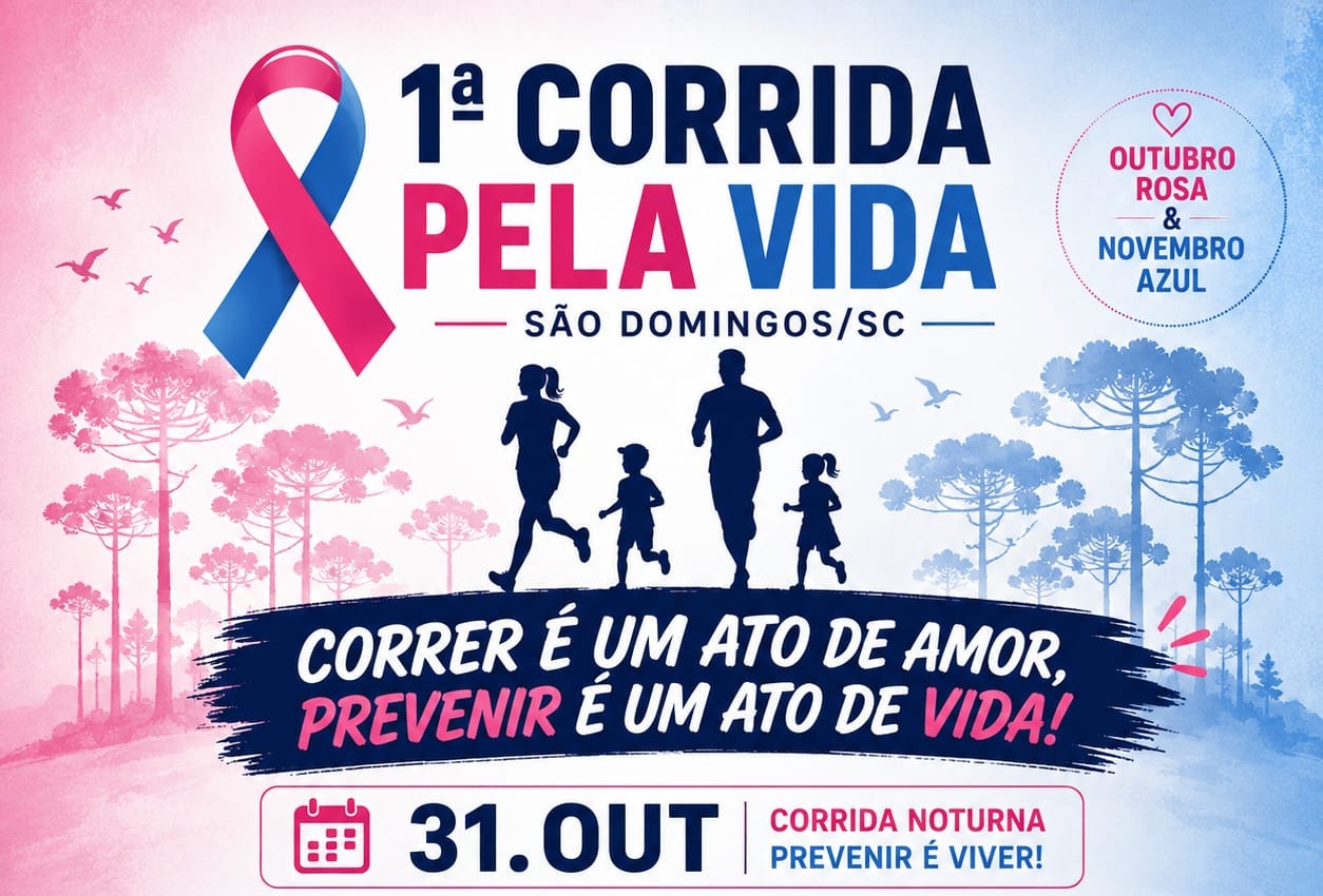 1ª Corrida Pela Vida será realizada em São Domingos