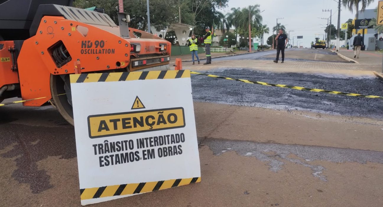 Obras no centro de São Domingos