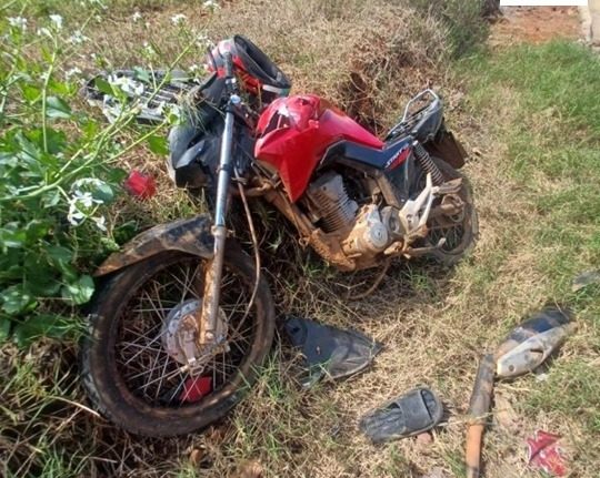 Motociclista fica ferida em acidente em Xanxerê