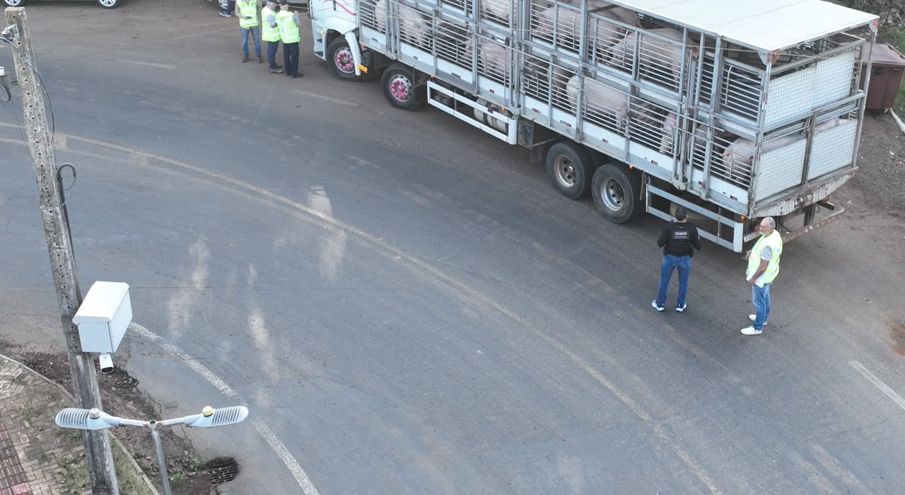 Drone auxilia fiscalização agropecuária no Oeste de SC - foto Polícia Civil