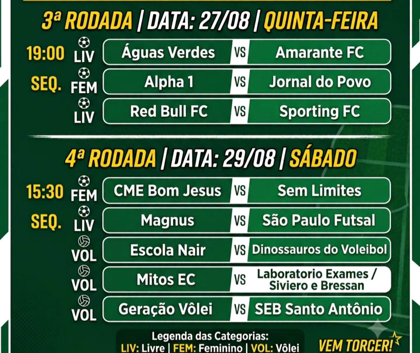 São Domingos segue em ritmo intenso no esporte, com novas rodadas de futsal e vôlei nesta semana - Foto Prefeitura de São Domingos