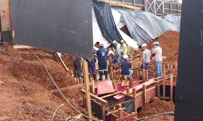 Resgate mobilizou equipes de emergência nesta manhã - Foto Jornalista Juscemari dos Santos