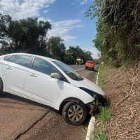 Motorista teve escoriações leves e recusou encaminhamento ao hospital - Foto Divulgação Oeste Mais