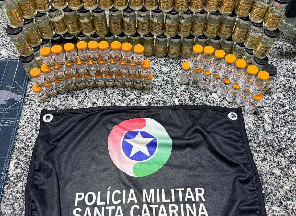 Passageiro é detido com dezenas de ampolas e frascos de anabolizantes em ônibus em Bom Jesus