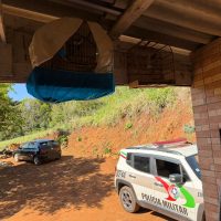 Polícia apreende aves silvestres em propriedade no interior de São Domingos