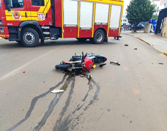 Helicóptero foi acionado para ocorrência na SC-480 - Fotos Corpo de Bombeiros e Saer-Fron