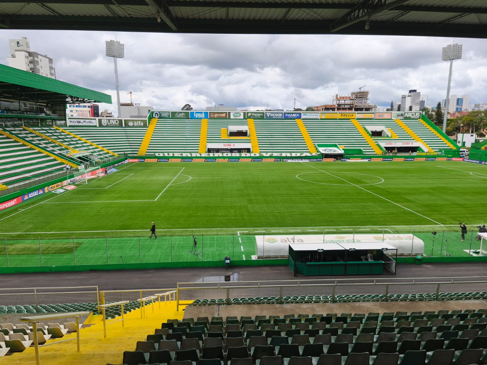 Arena Condá antes do jogo de Chapecoense e Internacional no dia 13 - Foto: Equipe de esportes Clube FM 104,3