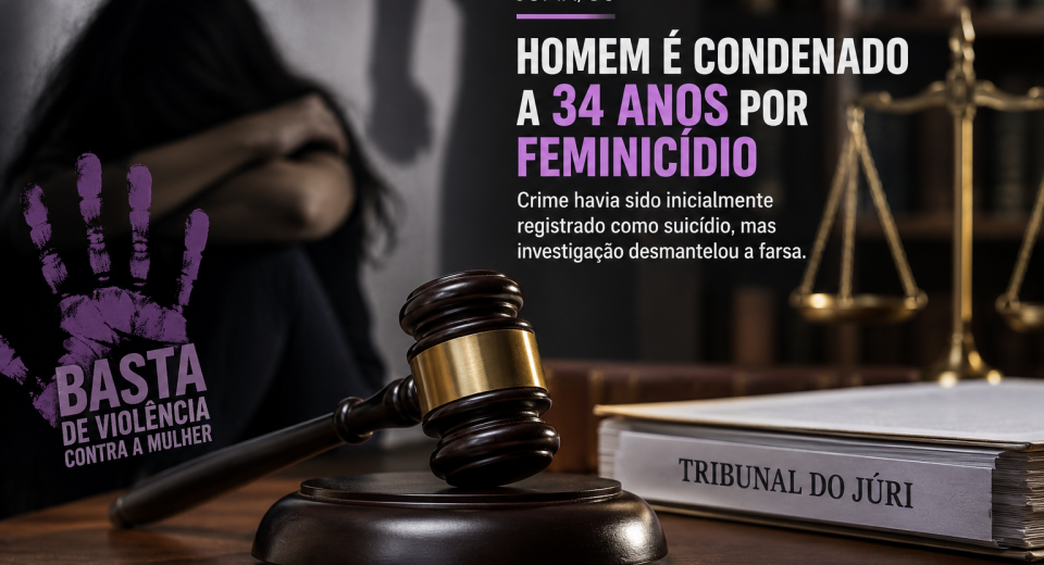 Investigação desmonta versão de suicídio e homem é condenado por feminicídio em Jupiá
