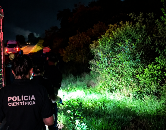 Jovem foi encontrado morto em um córrego às margens da SC-484 - Foto Alexandre Madoglio NDTV RECORD e ND Mais