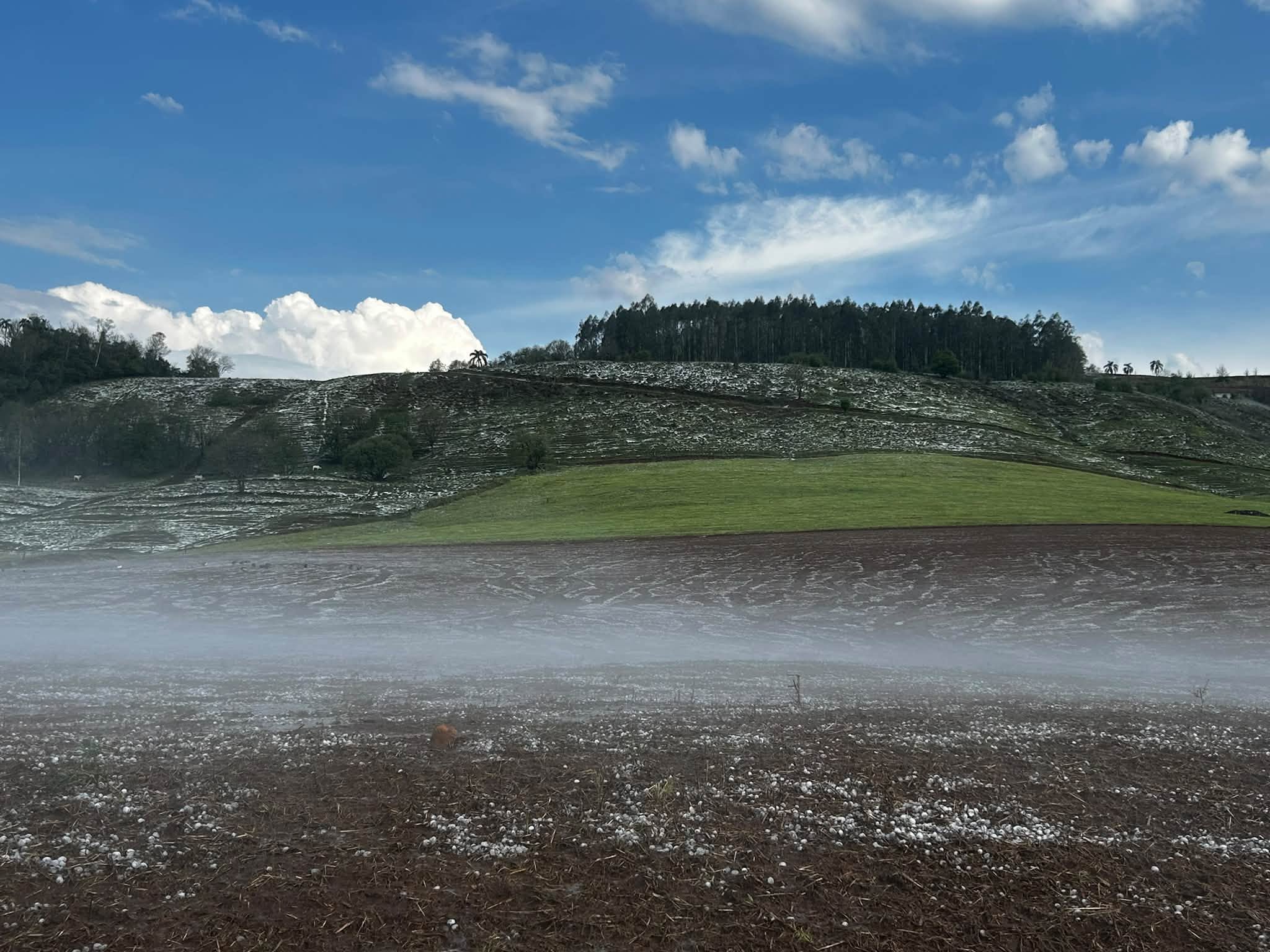 Santiago do Sul decreta situação de emergência após temporal