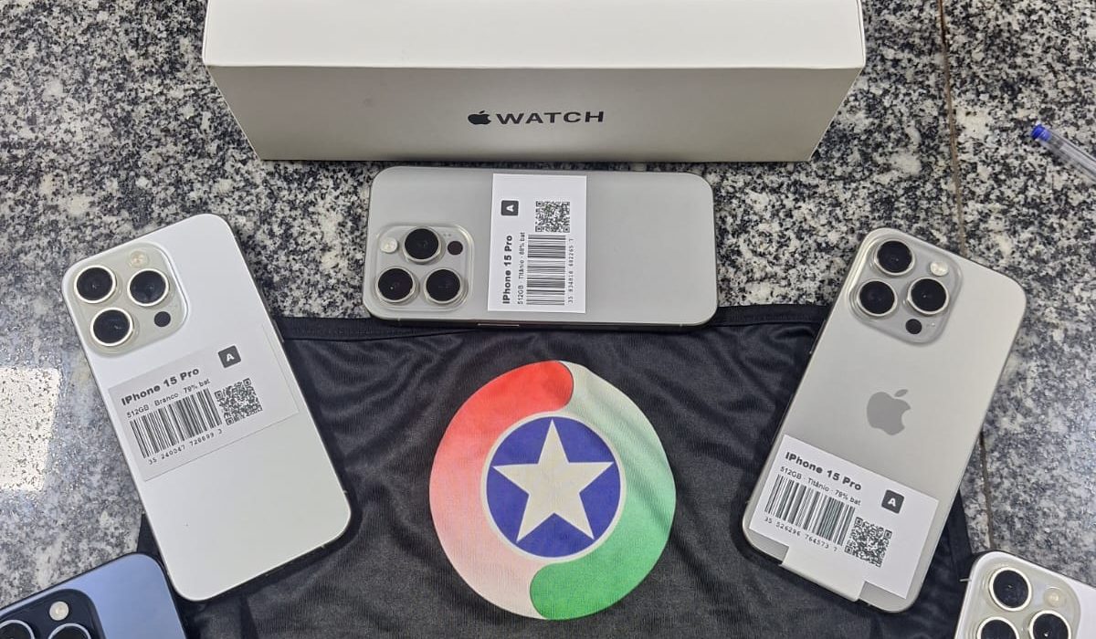 PMRv apreende sete iPhones e um Apple Watch - Fotos PMRv