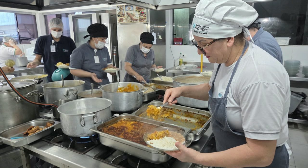 Hospital de Xanxerê produz mais de 1,3 mil refeições por dia