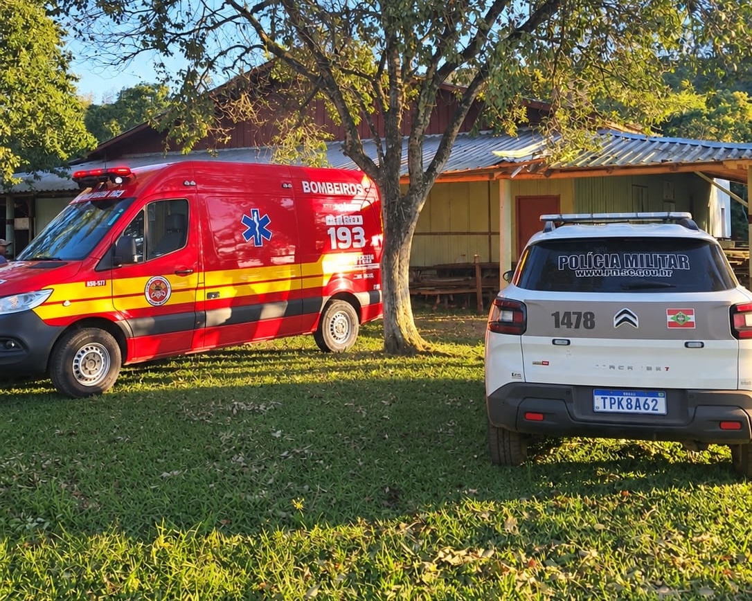 Morador já estava sem sinais vitais quando socorro chegou ao local - Foto Corpo de Bombeiros