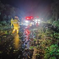 Trabalho de limpeza da pista levou cerca de uma hora - Fotos Corpo de Bombeiros