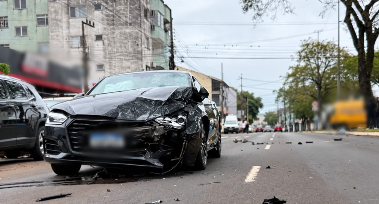 Motociclista morreu após colisão com um carro em Chapecó - Foto Divulgação ClicRDC