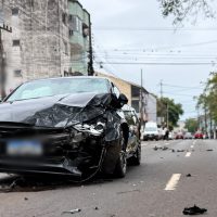 Motociclista morreu após colisão com um carro em Chapecó - Foto Divulgação ClicRDC