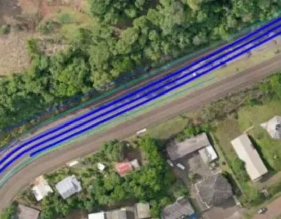 Estrutura ficará próxima à ponte sobre o rio Uruguai, na divisa com o Rio Grande do Sul - Foto Divulgação ClicRDC