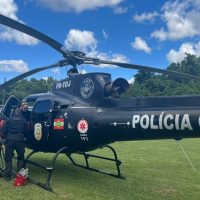 Idoso vítima de infarto é transferido de helicóptero para Xanxerê