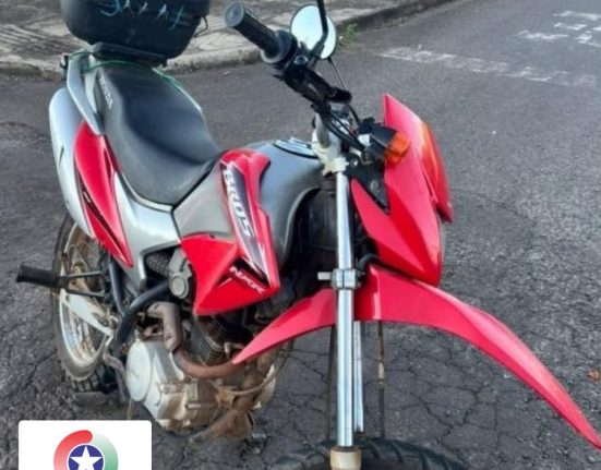 Motociclista de 66 anos fica ferido em acidente em Xanxerê