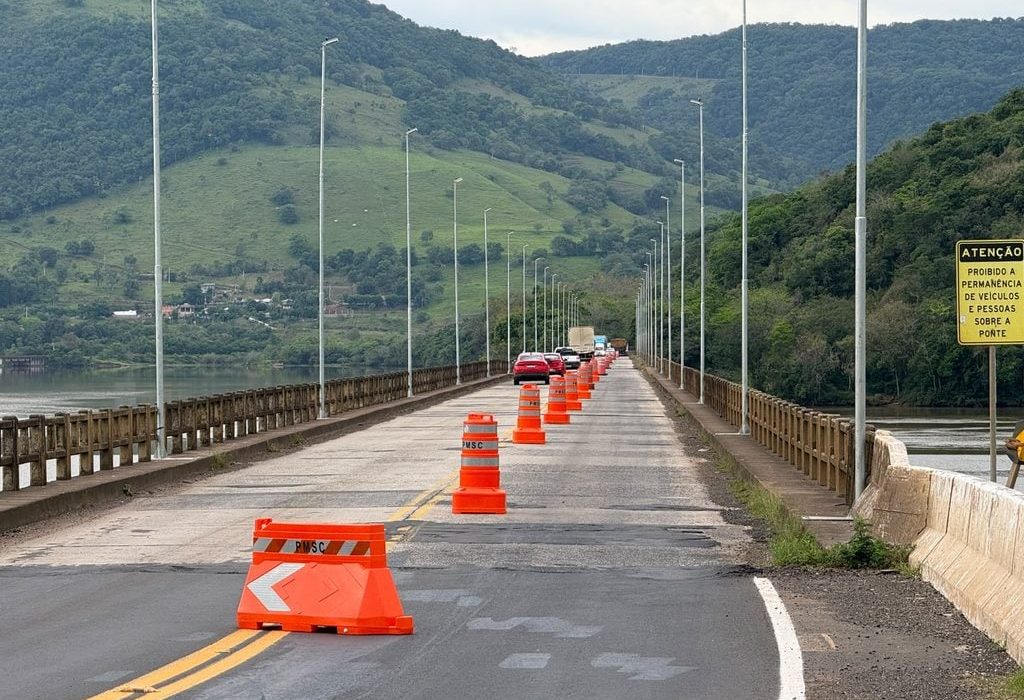 Ponte entre Chapecó e Nonoai terá trânsito em meia pista